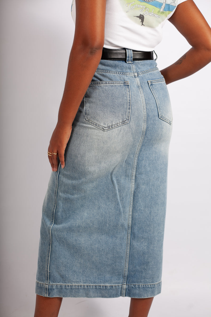 Maxi Denim Skirt