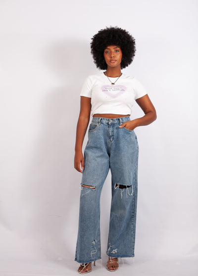 High waist wide leg Jeans